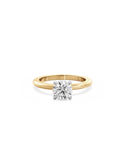 Round Ceremonial Solitaire Ring