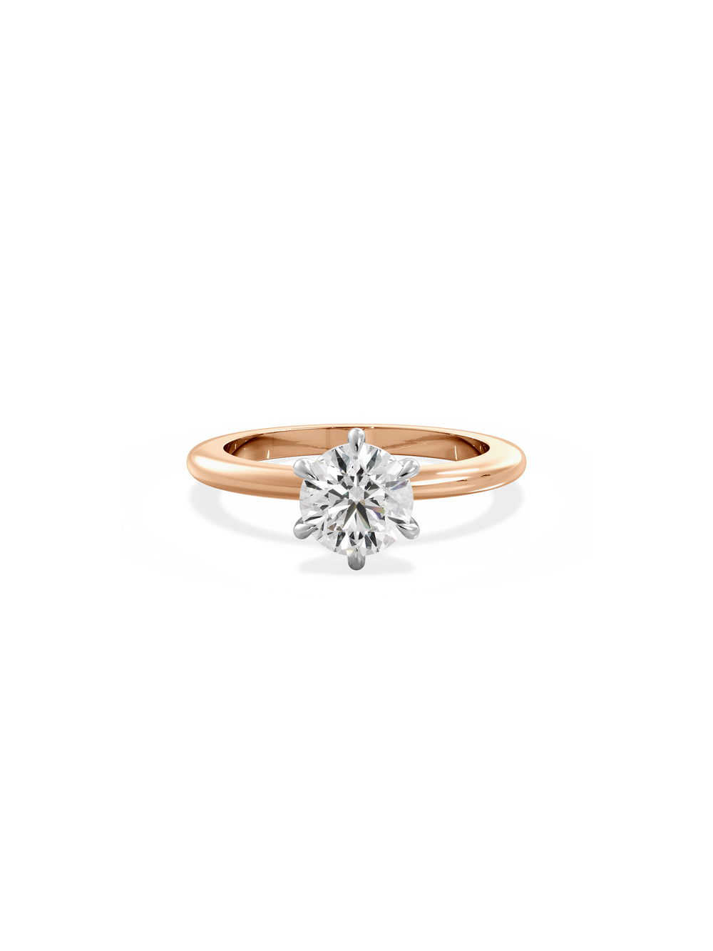 Round Ceremonial Solitaire Ring - View 