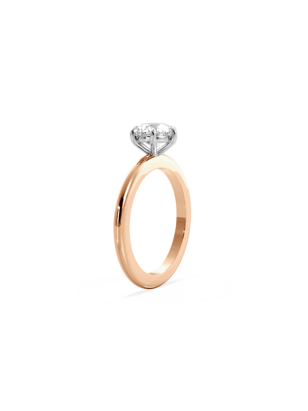 Round Ceremonial Solitaire Ring - View 