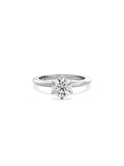 Round Ceremonial Solitaire Ring