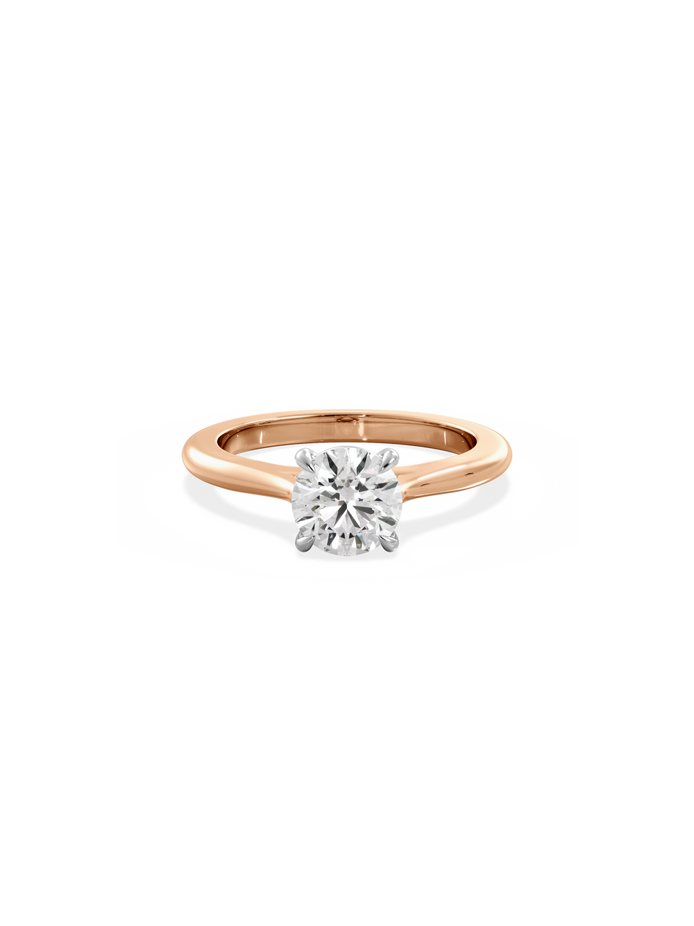 Round Classic Solitaire Ring - View 