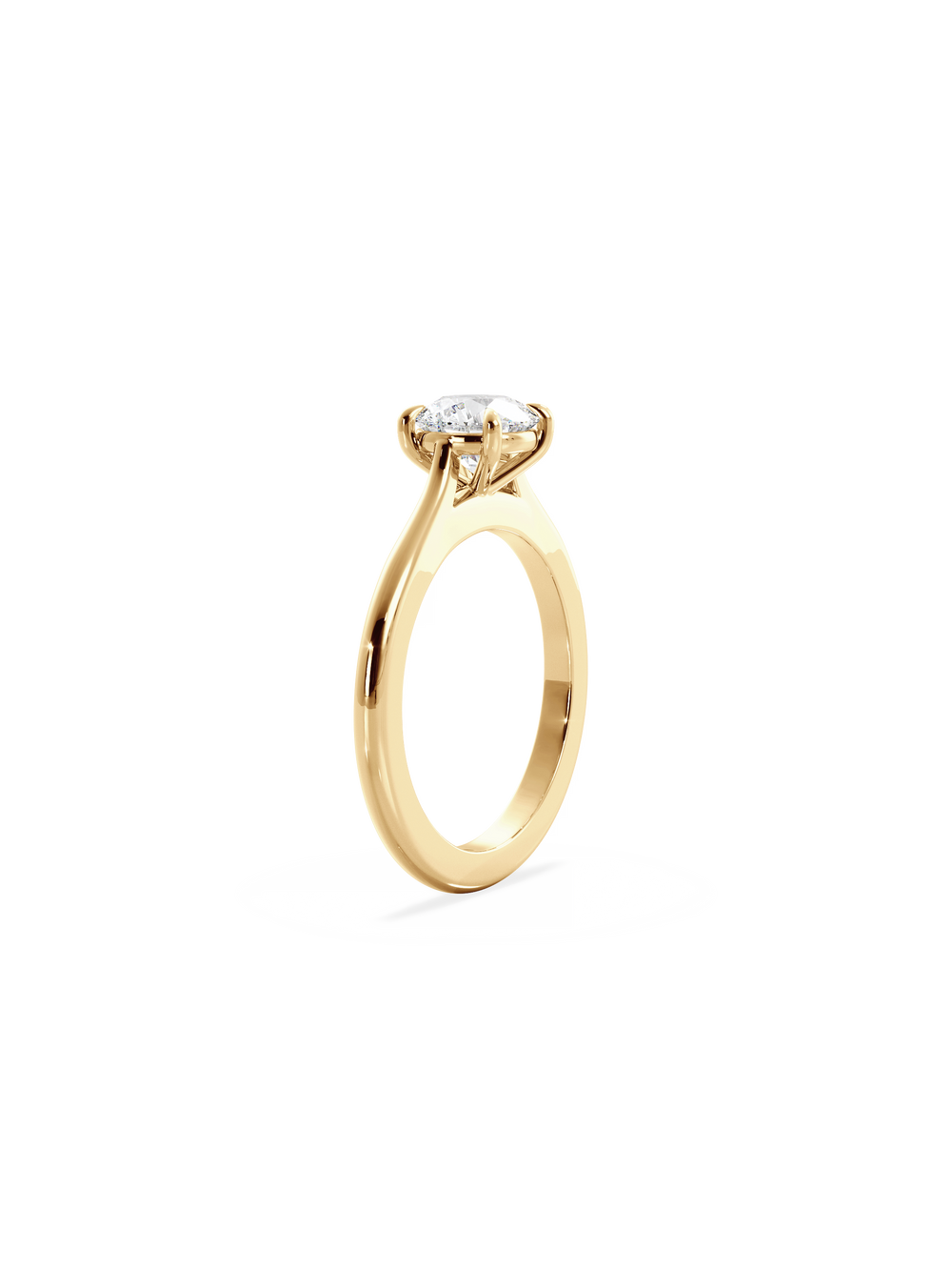 Round Classic Solitaire Ring - View 