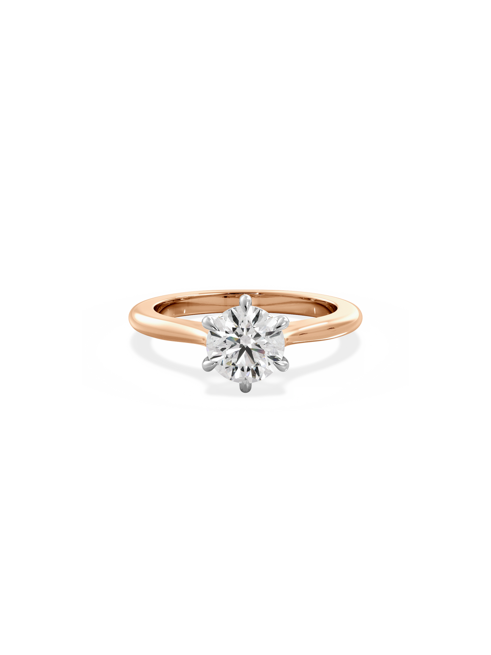 Round Classic Solitaire Ring - View 