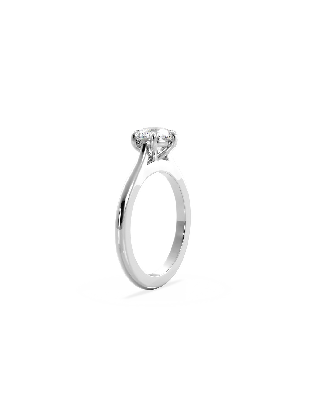 Round Classic Solitaire Ring - View 