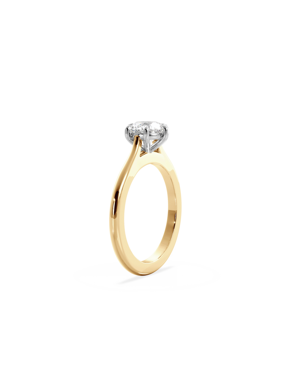 Round Classic Solitaire Ring - View 