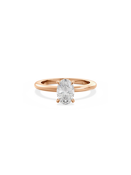 Oval Ceremonial Solitaire Ring