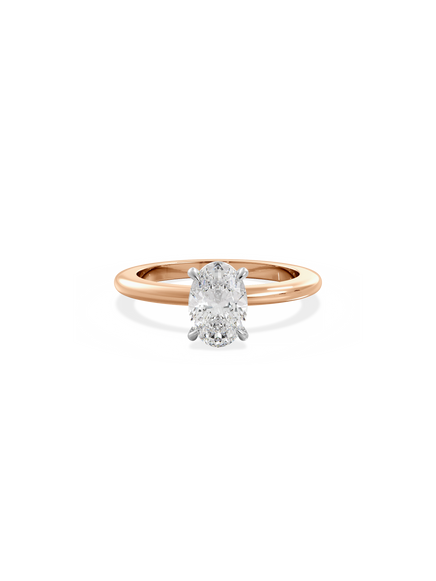 Oval Ceremonial Solitaire Ring
