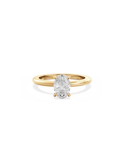 Oval Ceremonial Solitaire Ring