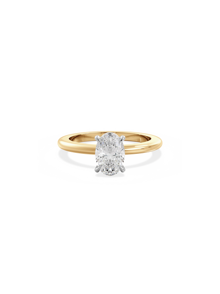 Oval Ceremonial Solitaire Ring