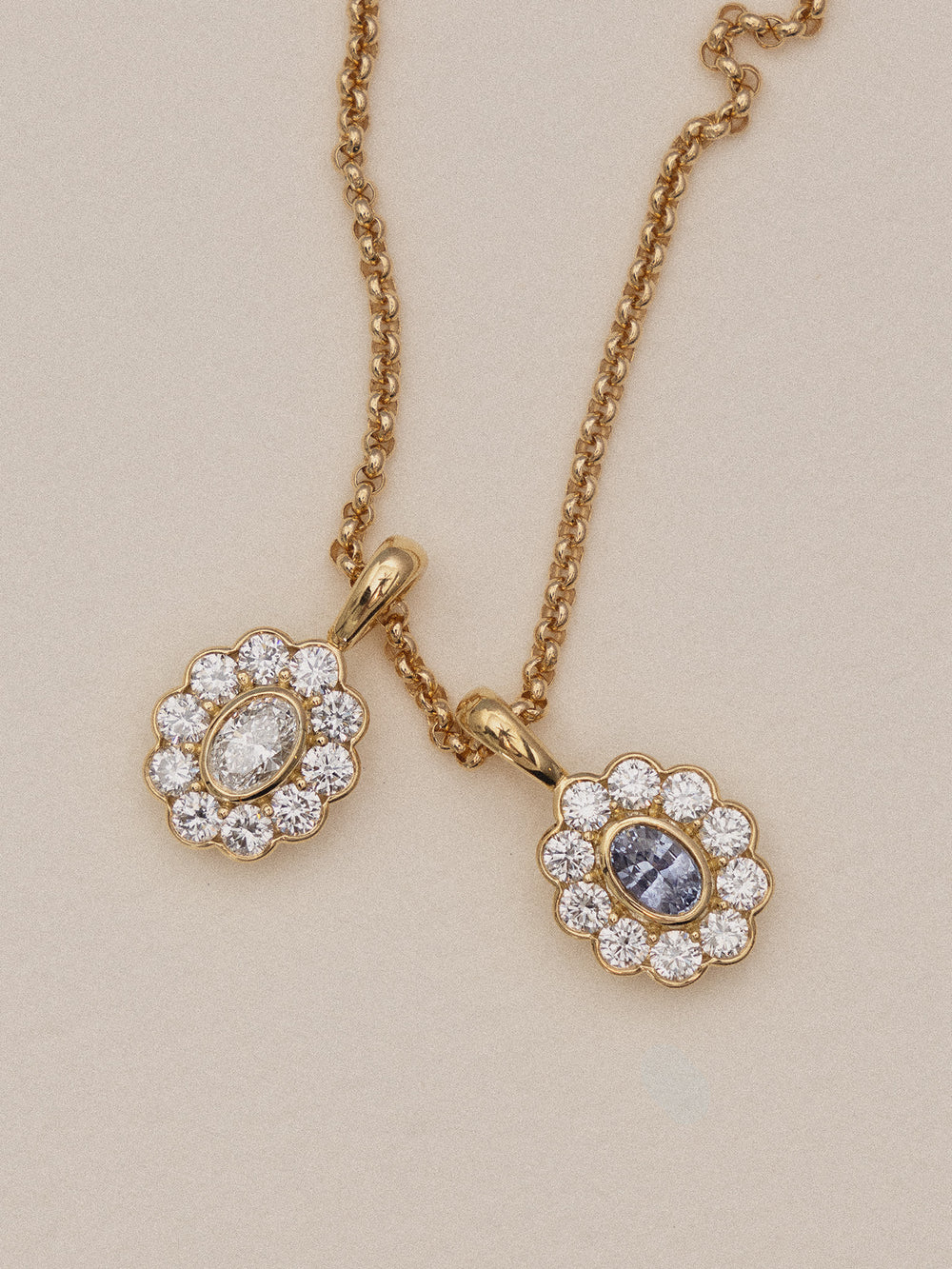 1.01ct Sapphire Solene Pendant - View 