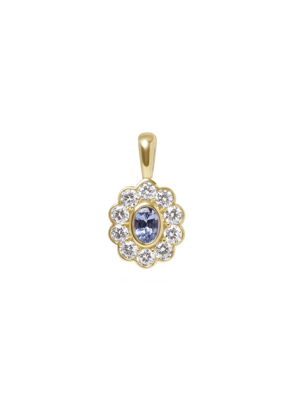 1.01ct Sapphire Solene Pendant - View 