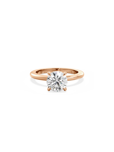 Round Ceremonial Solitaire Ring