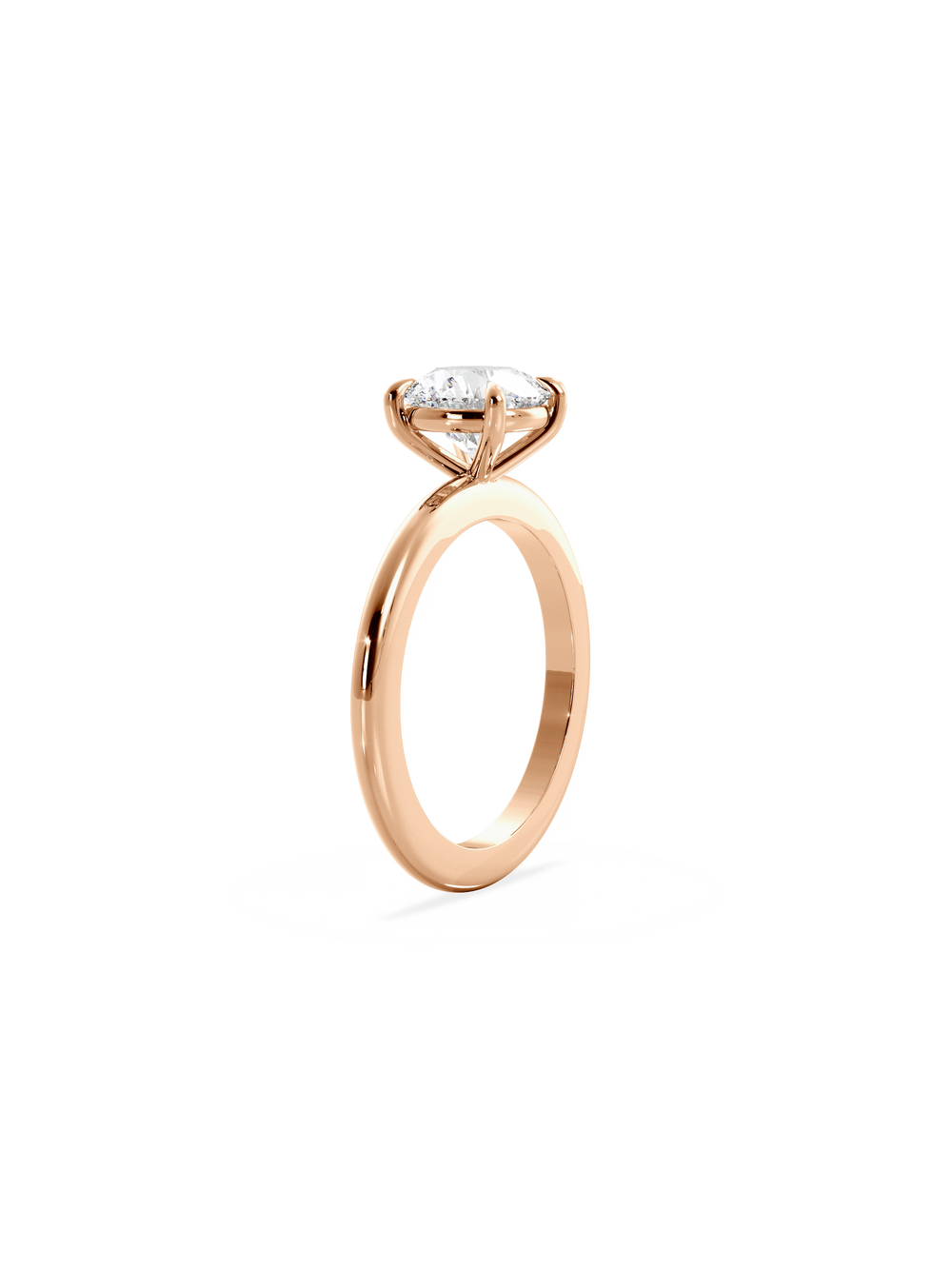 Round Ceremonial Solitaire Ring - View 