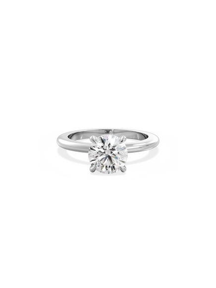 Round Ceremonial Solitaire Ring