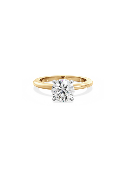 Round Ceremonial Solitaire Ring
