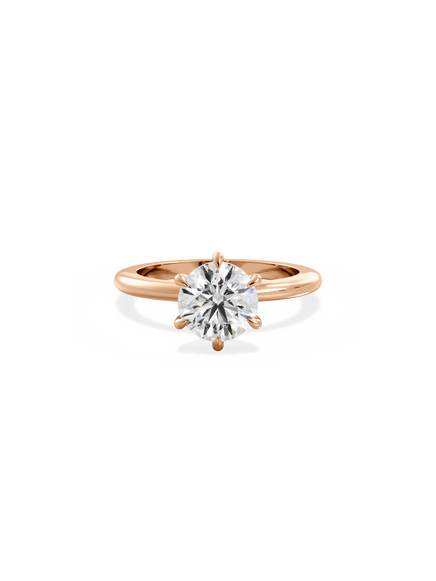 Round Ceremonial Solitaire Ring