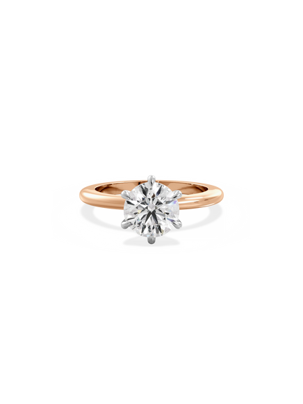 Round Ceremonial Solitaire Ring