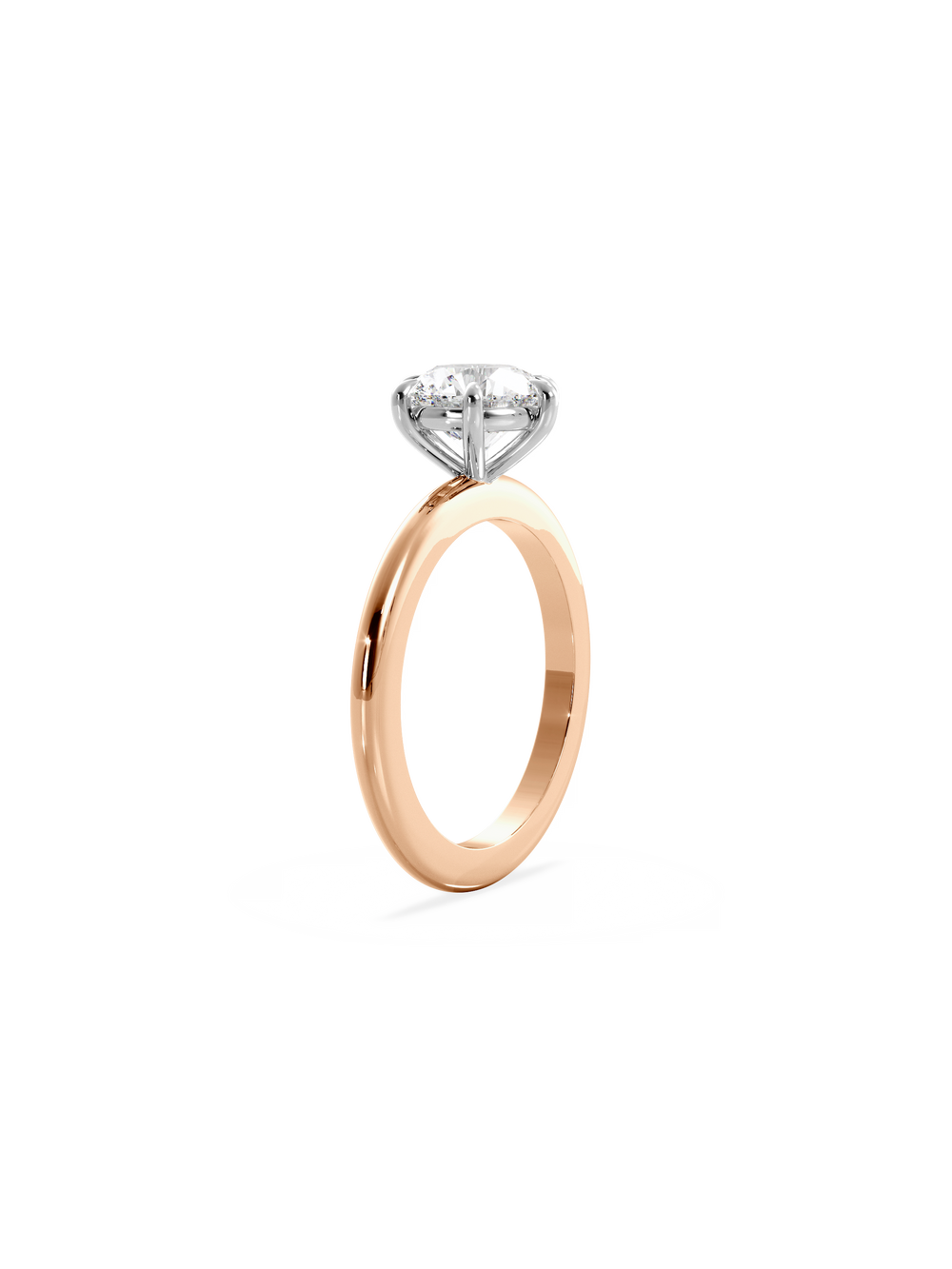 Round Ceremonial Solitaire Ring - View 