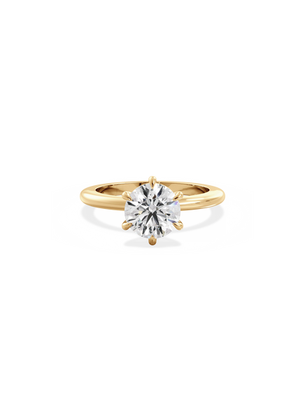 Round Ceremonial Solitaire Ring