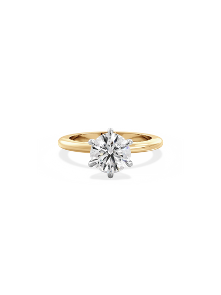Round Ceremonial Solitaire Ring