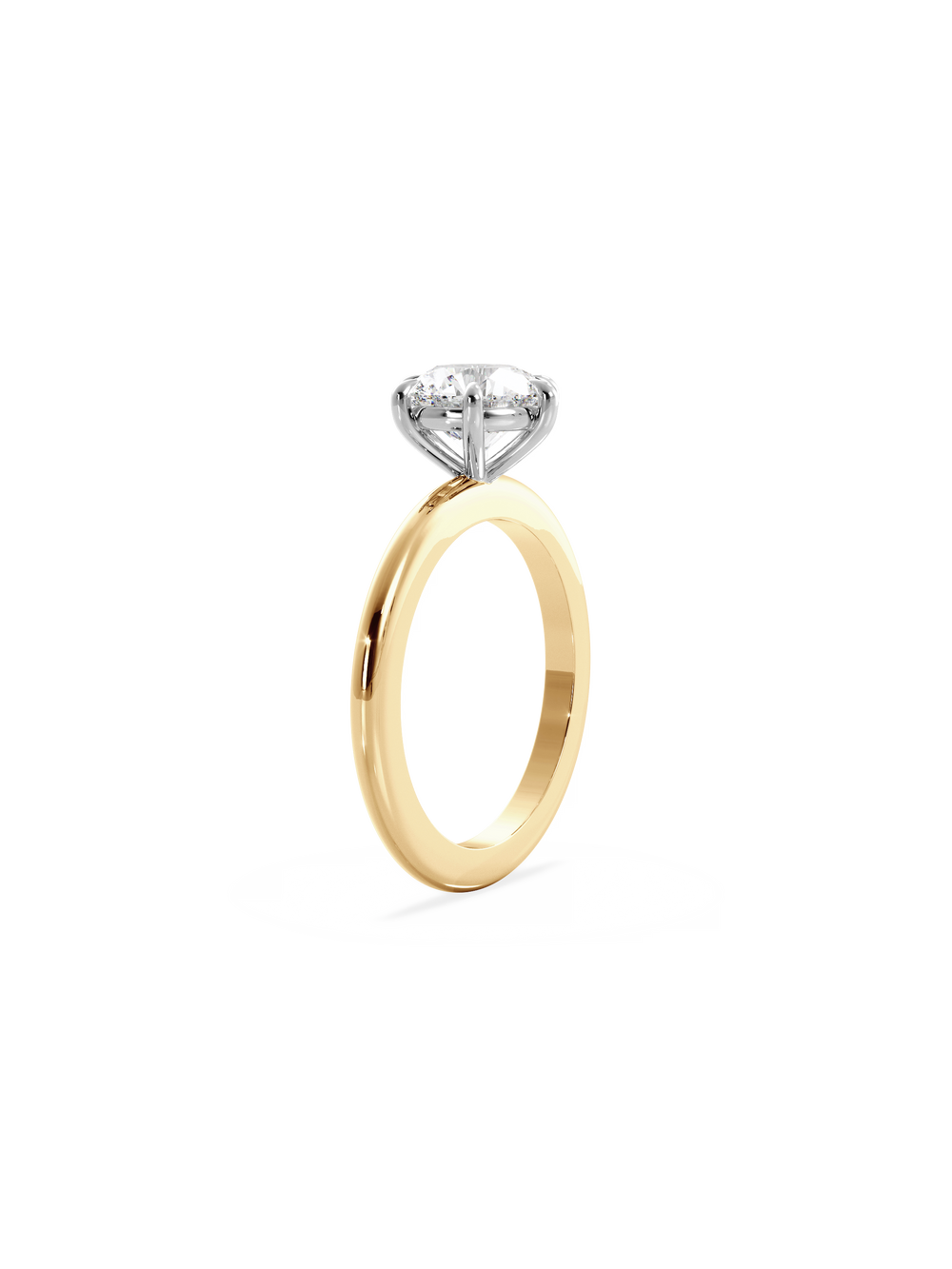 Round Ceremonial Solitaire Ring - View 