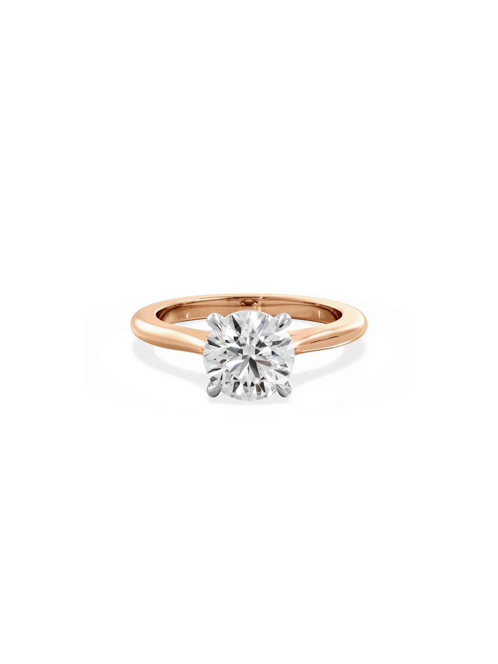 Round Classic Solitaire Ring - View 