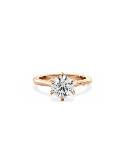 Round Classic Solitaire Ring