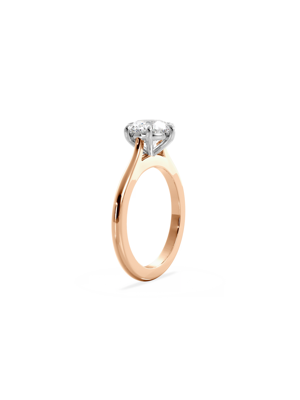 Round Classic Solitaire Ring - View 