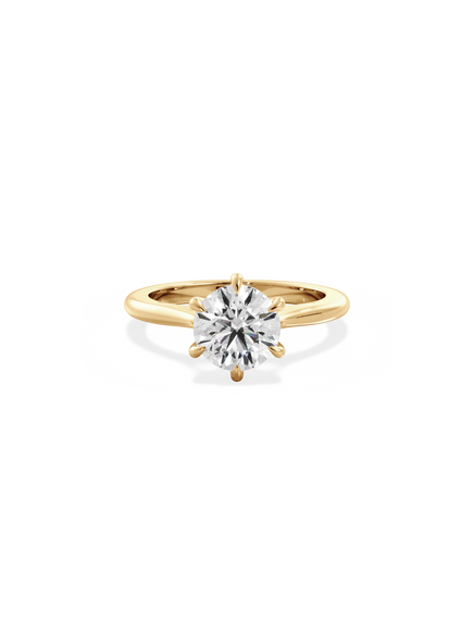 Round Classic Solitaire Ring