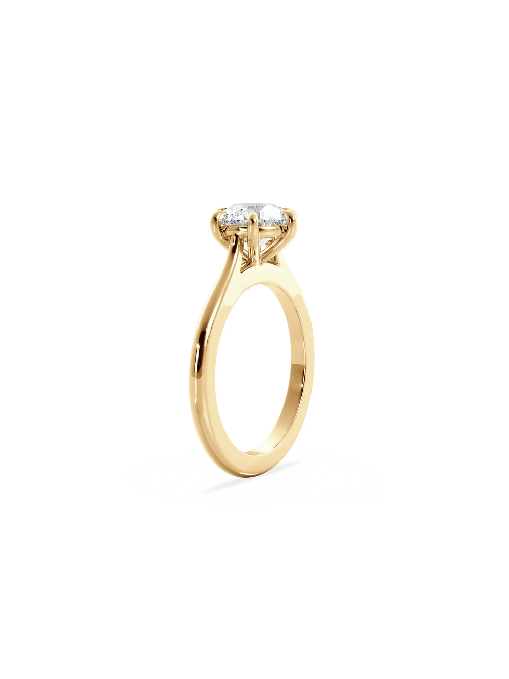 Round Classic Solitaire Ring - View 
