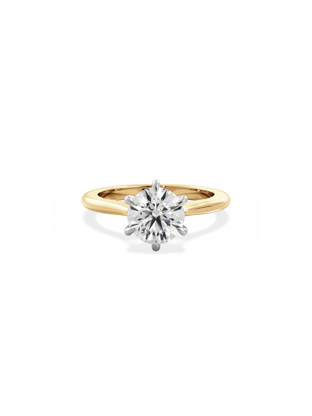 Round Classic Solitaire Ring - View 