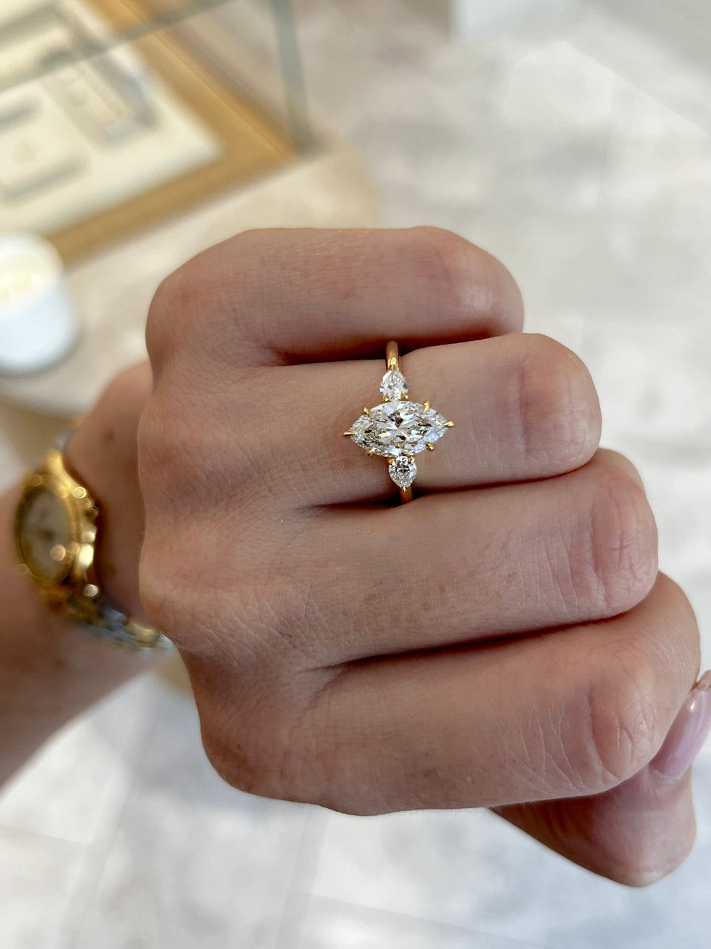 1.50ct Marquise Amira Ring - View 