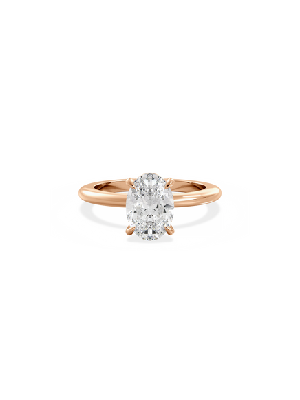 Oval Ceremonial Solitaire Ring