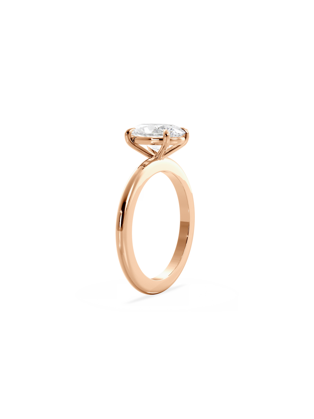 Oval Ceremonial Solitaire Ring - View 
