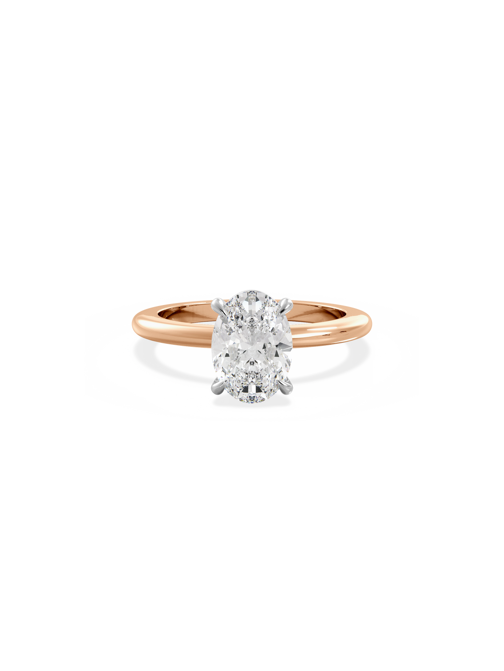 Oval Ceremonial Solitaire Ring - View 