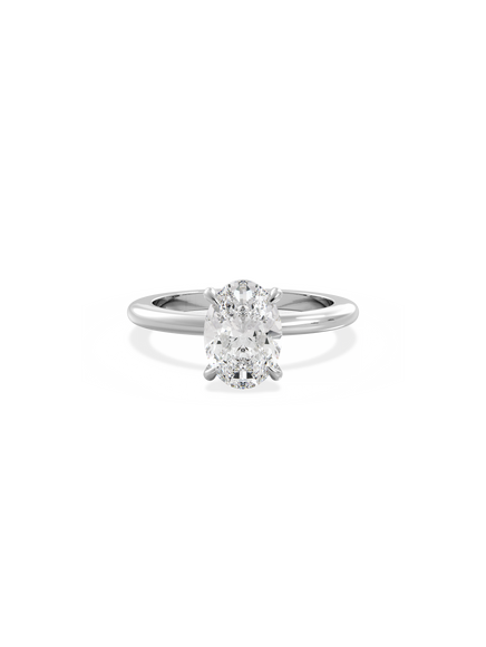 Oval Ceremonial Solitaire Ring