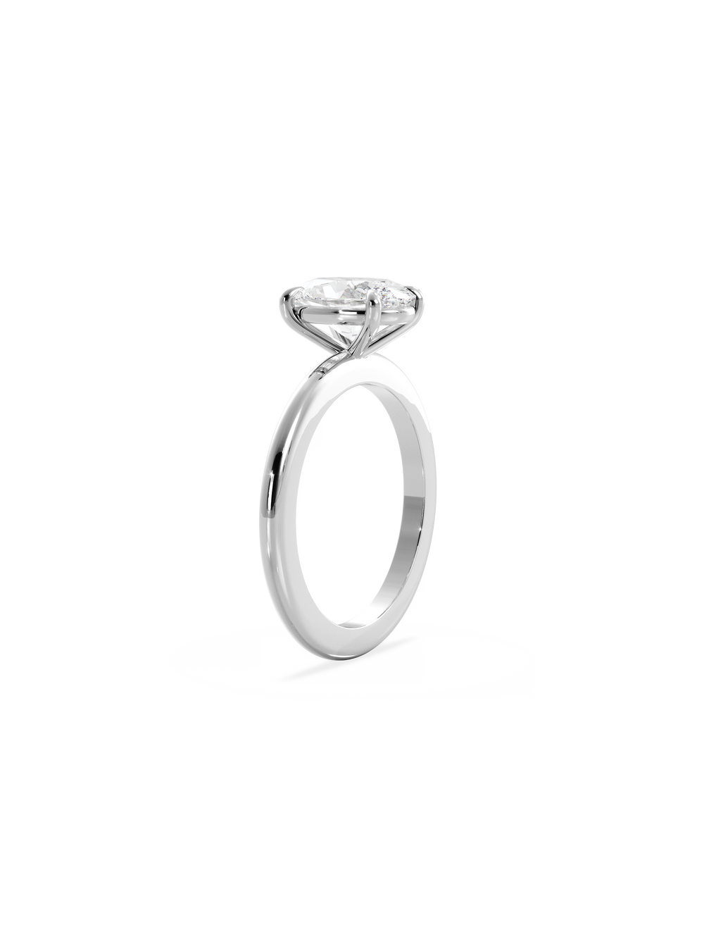 Oval Ceremonial Solitaire Ring - View 
