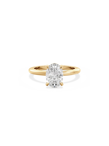 Oval Ceremonial Solitaire Ring