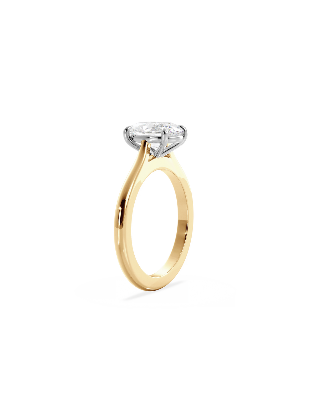 Oval Classic Solitaire Ring - View 