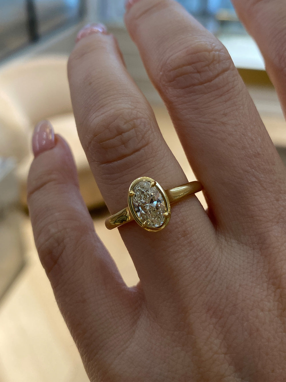 1.01ct Oval Classic Solitaire Ring