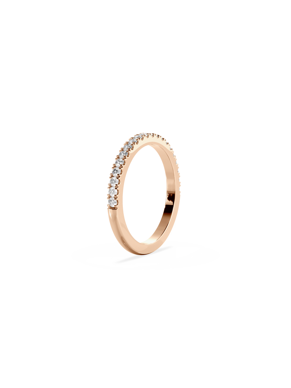 Shimmer Ring - 1/2 Pavé - View 