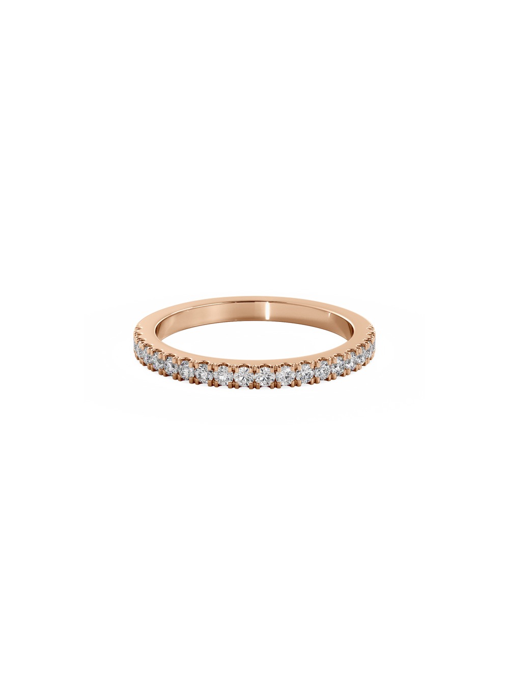 Shimmer Ring - 1/2 Pavé - View 