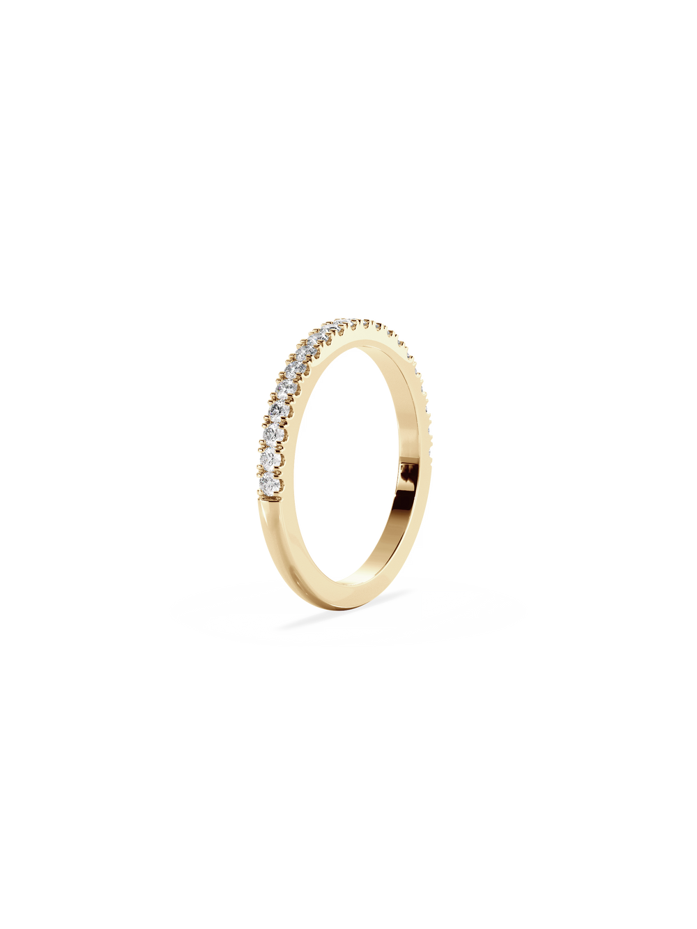 Shimmer Ring - 1/2 Pavé - View 