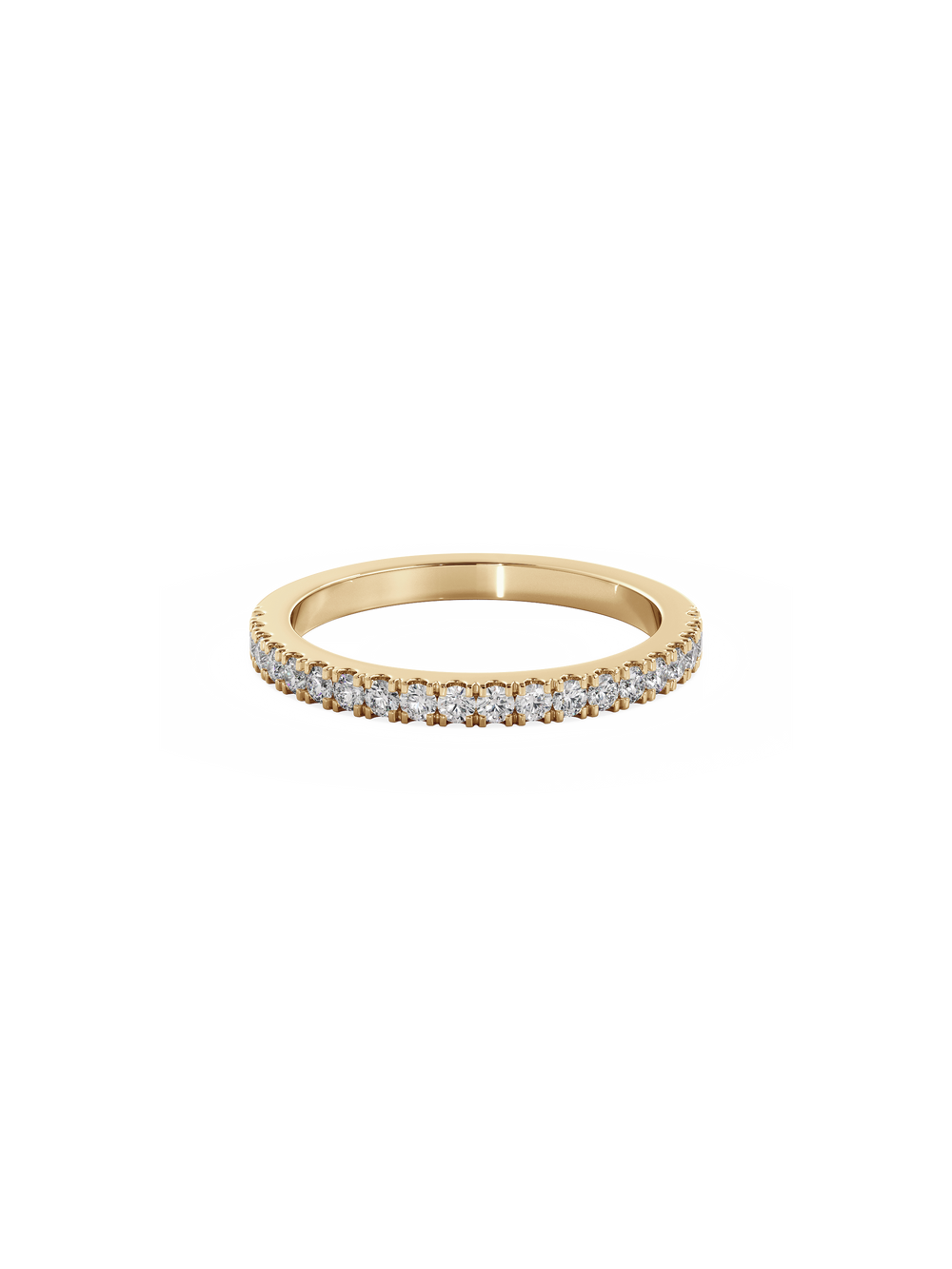 Shimmer Ring - 1/2 Pavé - View 