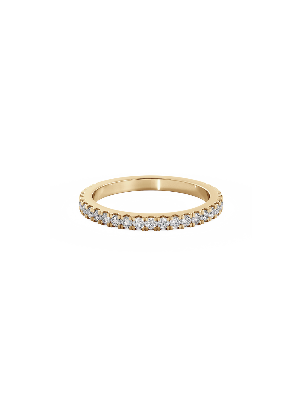 Shimmer Ring - 3/4 Pavé - View 