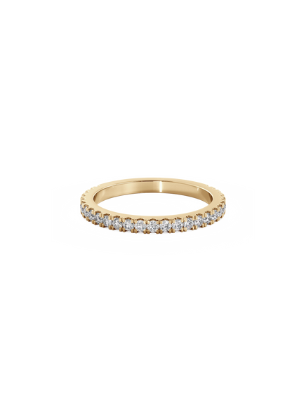 Shimmer Ring - 3/4 Pavé