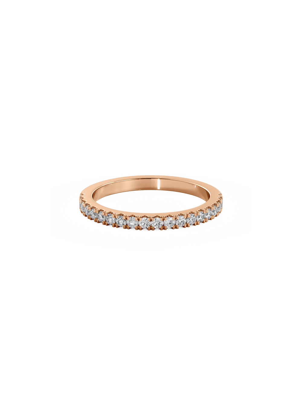 Shimmer Ring - 1/2 Pavé - View 