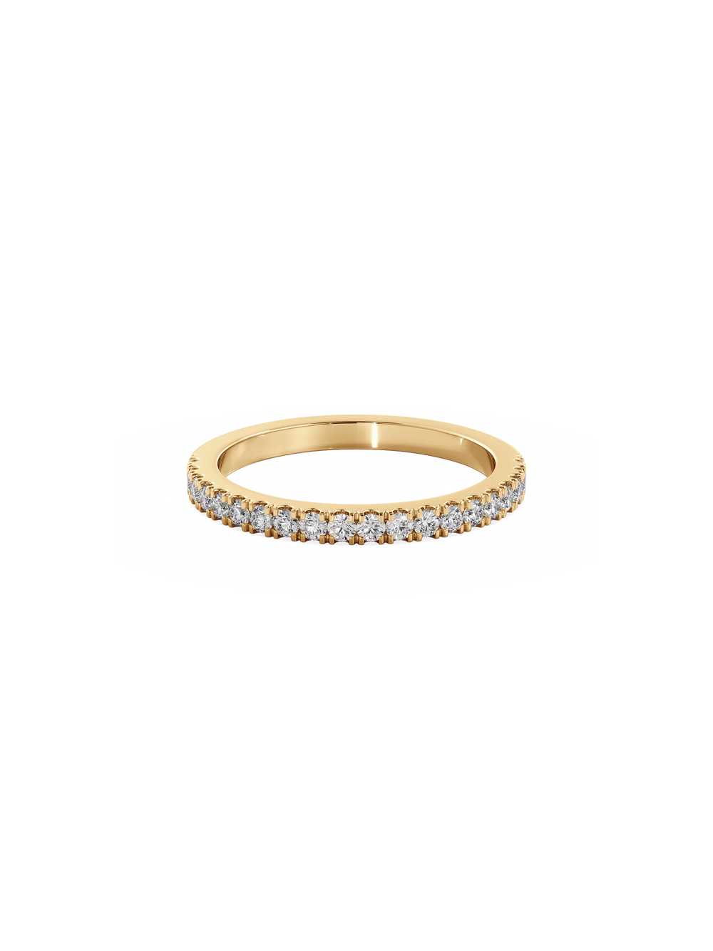 Shimmer Ring - 1/2 Pavé - View 