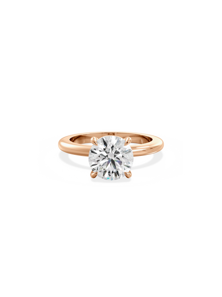 Round Ceremonial Solitaire Ring