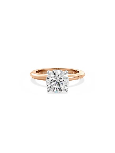 Round Ceremonial Solitaire Ring